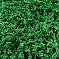 Wowxyz 1 LB Crinkle Cut Paper Shred Green Crinkle