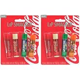 Lip Smacker Coca Cola Collection, lip balm for kids - Coca Cola, Coke Vanila, Sprite, Orange Fanta (Pack of 2)