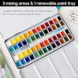 MEEDEN Watercolour Tin Case with 12 Half Pans, Sturdy & Reusable view 3