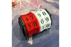 Arena Games Large Spindown Counter for Tracking Counters, Tokens, and Life - MTG CCG Accessory (Red - White Dual Color)