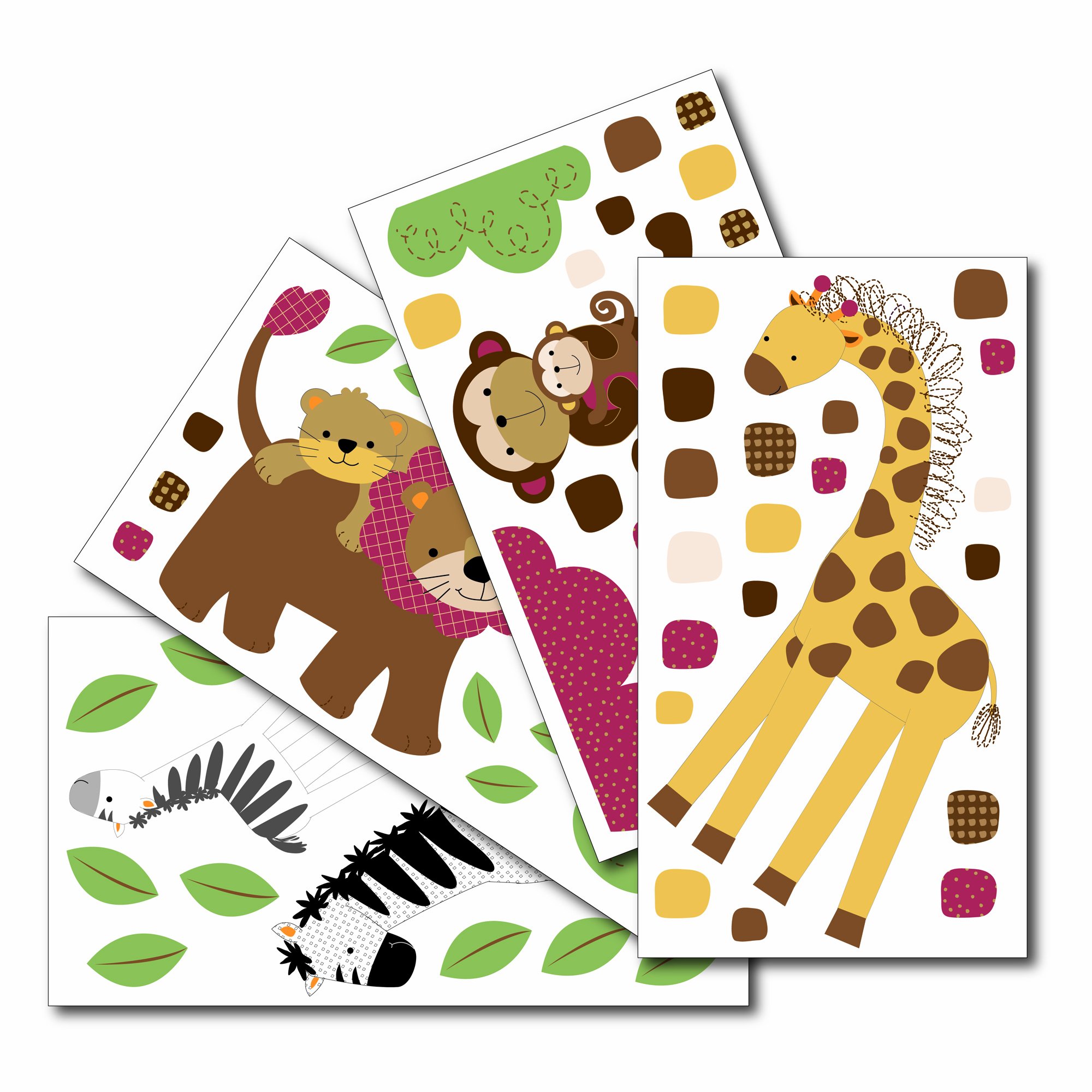 Lambs and Ivy Repositionable Children's Wall Stickers Baby Luv