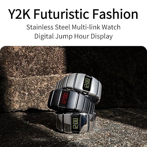 BENLYDESIGN Unique Metal Wristwatch, Cool Stainless Steel Men's