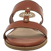 Pierre Dumas Women's Colored Flat Sandals 7 Tan 21086