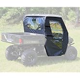 Falcon Ridge UTV Soft Door Kit with Rear Window Compatible with Full Size Polaris Ranger 570 (2016-2023), 700 (2009), and 800 XP (2009-2014) Models | with Zippered Windows | Side by Side Accessories