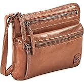 Wise Owl Accessories Small Crossbody Sling Bag Real Leather Purse for Women Crossover Trendy Shoulder Handbag | Real Leather, Purse, Crossover, Trendy