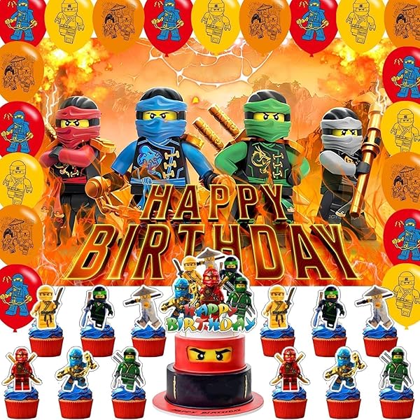 Amazon.com: Fifth Sun Kids' Lego Ninjago Ninja Birthday 7 Boys