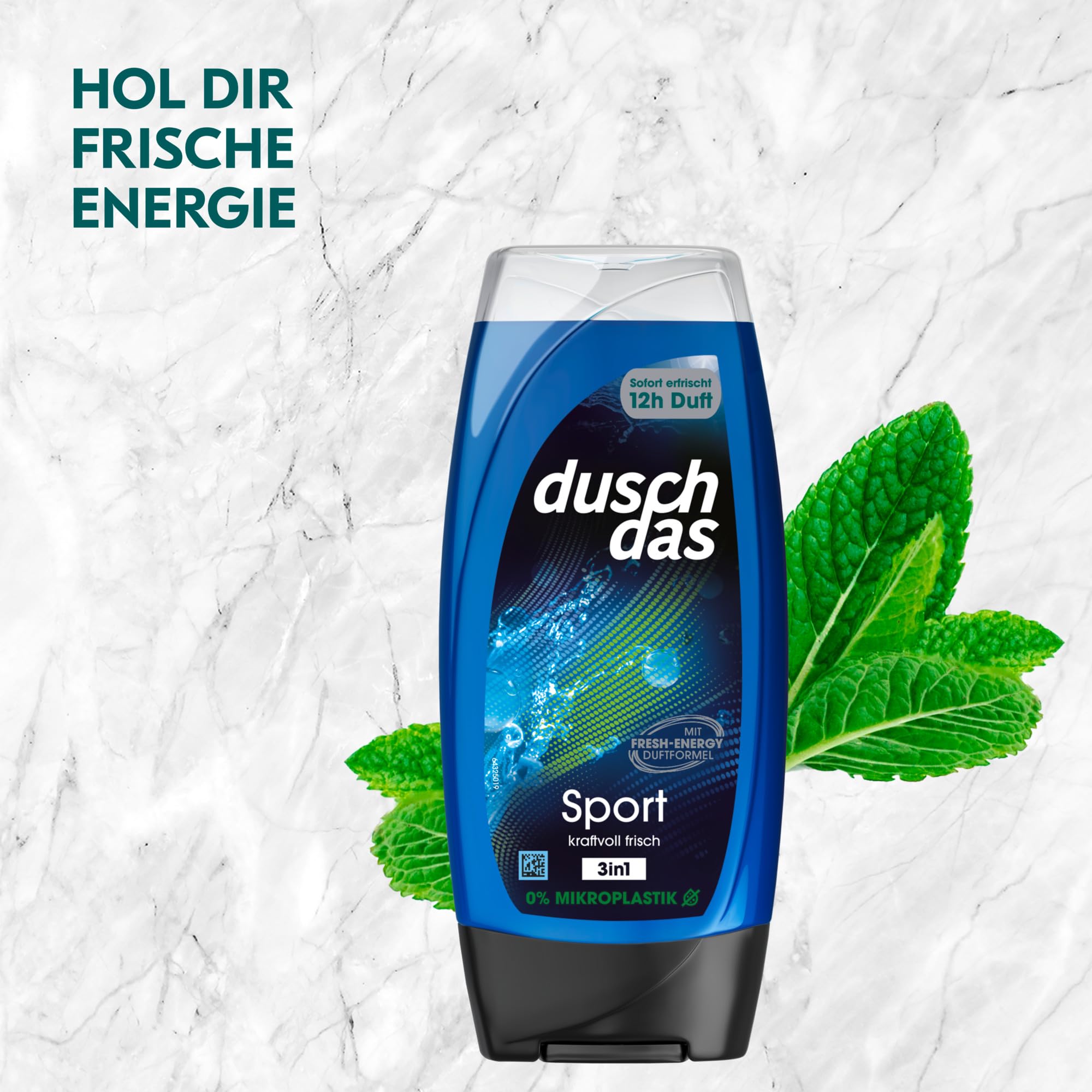 Duschdas 3-in-1 Duschgel & Shampoo Sport Duschbad mit Fresh-Energy-Duftformel sorgt für einen erfrischenden Start in den Tag 6x 225 ml 5