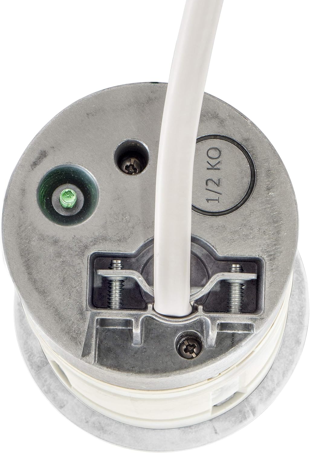 Bryant Electric RCT201W 15A 125V Tamper Resistant Pop-Up Countertop Receptacle Surface Mount, 15 Amp, Powder Coated White - - 