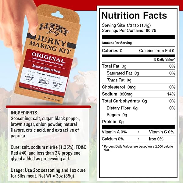 LUCKY JERKY ORIGINAL DIY JERKY SEASONING KITS – SEASONS 20LBS OF MEAT