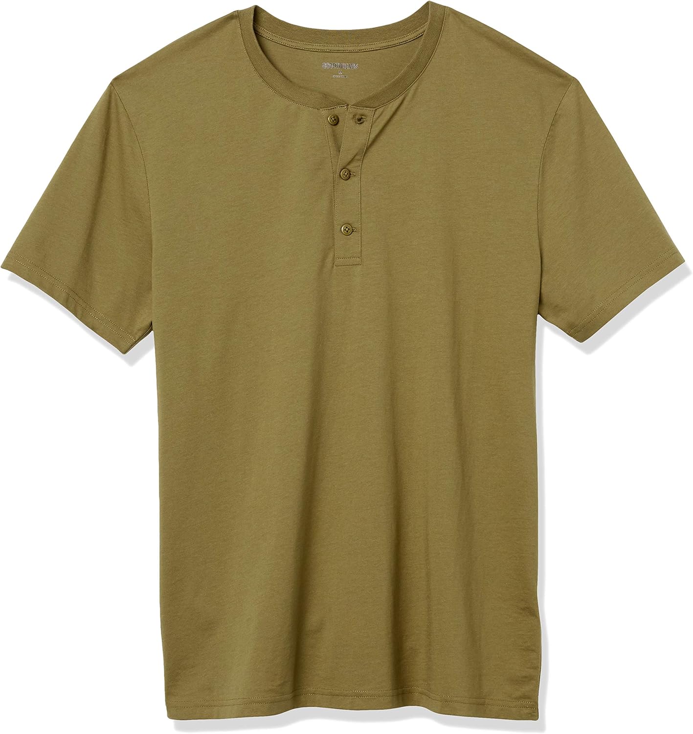  Brand - Goodthreads Men's Cotton Short-Sleeve Henley: Clothing