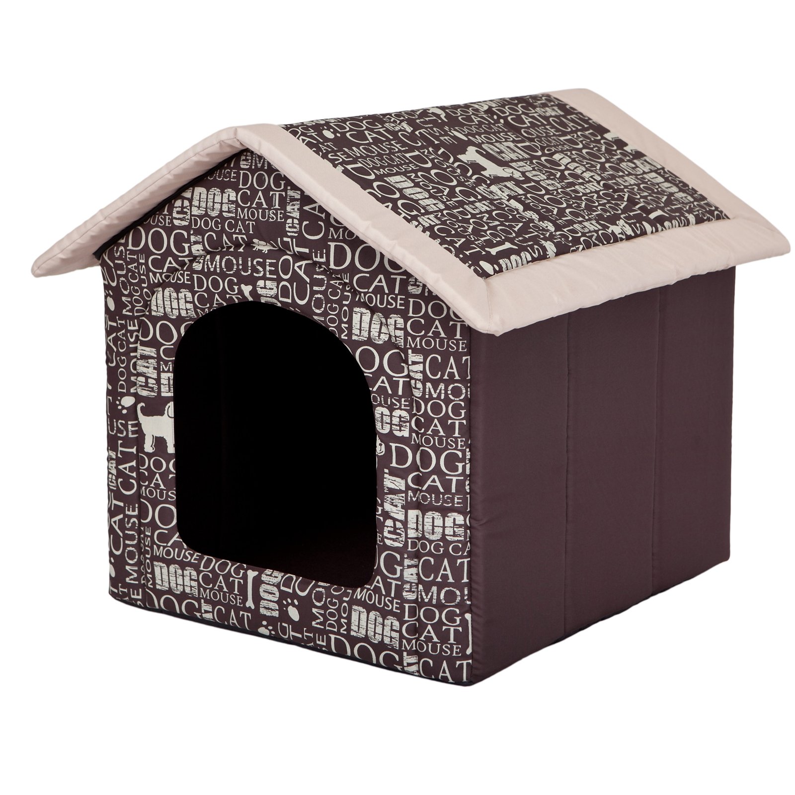 Hobbydog R4 BUDNAP7 Doghouse R4 60 x 55 cm Subtitles, L, Brown, 1.4 kg