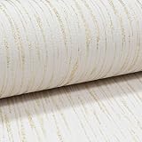 Muriva Embossed Glitter Vinyl Wallpaper Cream Gold Textured 10m x 0.53m view 3