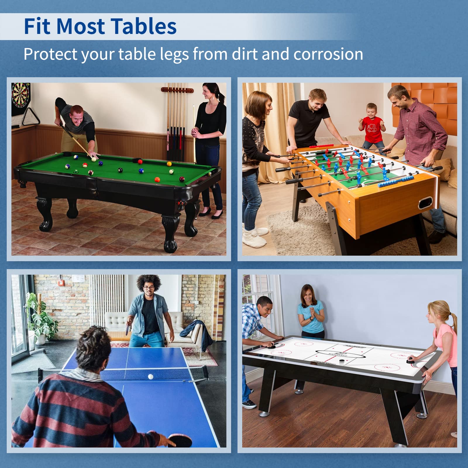 Mua 4pcs Pool Table Leg Levelers, 5-Inch Billiard Table Leg Leveling ...