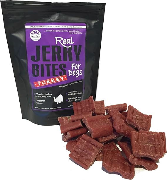 PetzPaw Turkey Jerky Dog Treats All Natural Healthy