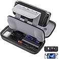 JSAUX Carrying Case Compatible with Steam Deck & ROG Ally, Protective Hard Shell Carry Case Built-in Charger & Docking Statio