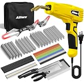 Allturn Plastic Welder 2 in 1 with the M8 Hot Cutting Tip(Yellow) | 38 PCS Welding Rods, 800 PCS Staples, Patent No. D970324