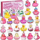 Rubber Duck Advent Calendar 2024, 24 Days of Countdown Christmas Gifts for Girls, Toddlers 1, 2, 3, 4 Year Old, 4-12 Kids, Adults, Duckie Bath Toys for Baby Shower Party Favors, Advent Calendars 2024