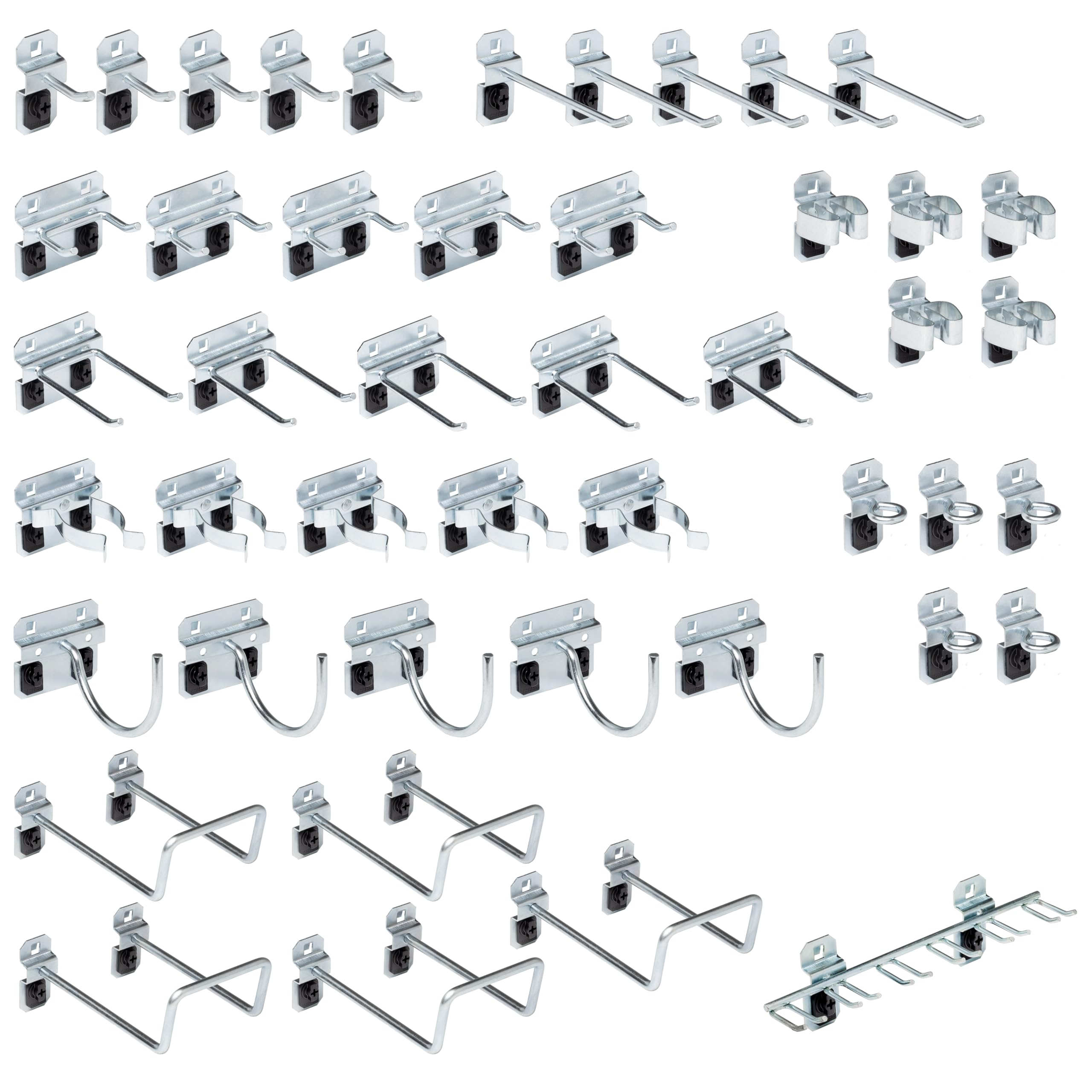 Triton Products LockHook Steel Pegboard Hook Assortment Kit - 46 Piece