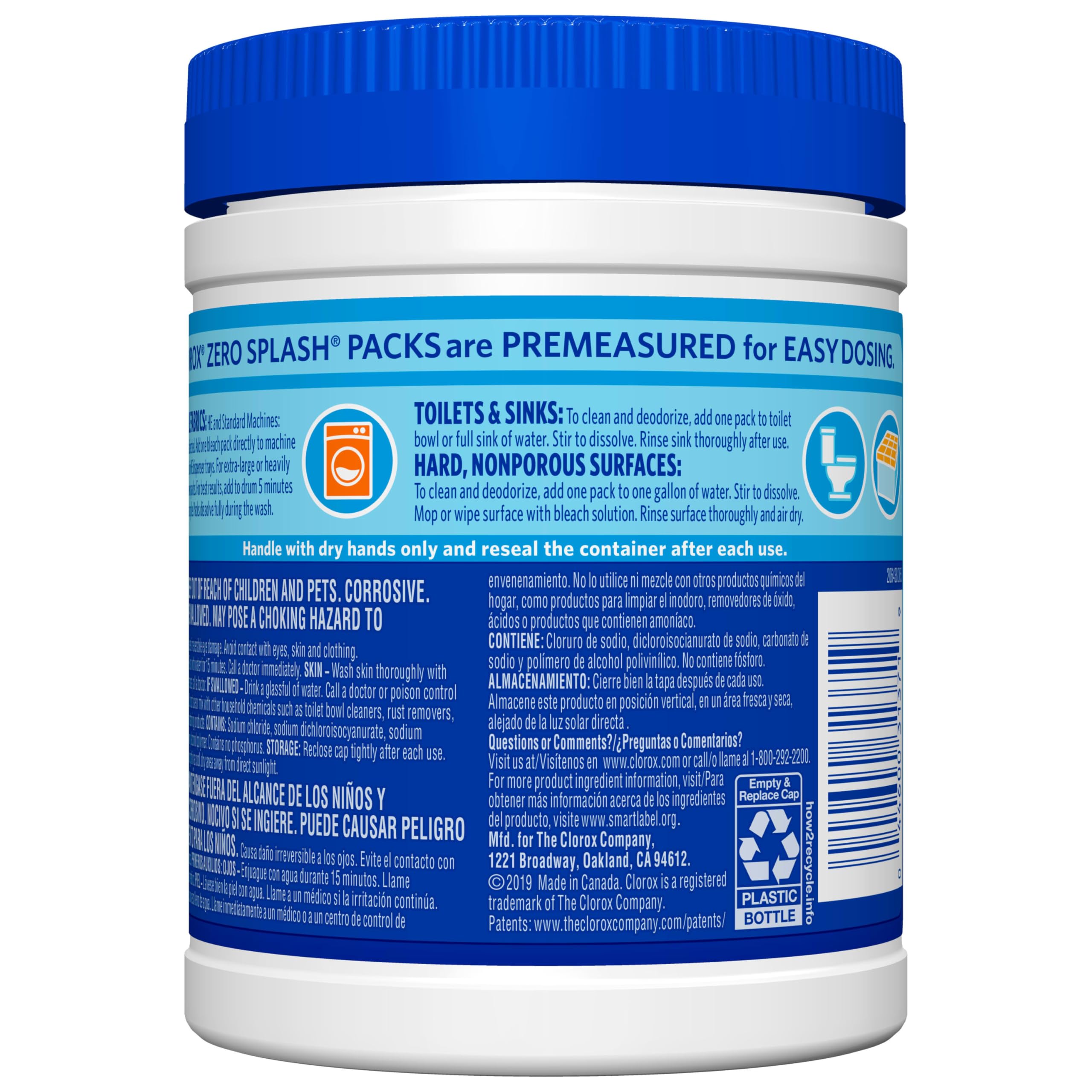 Clorox Control Bleach Packs Regular Laundry Packs, 12 Count