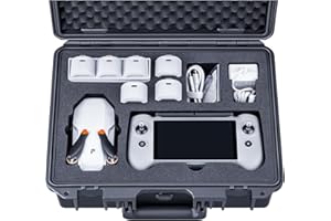 Lykus Titan AM110 Waterproof Hard Case for Potensic Atom 2 and PTD 1 RC, Support up to 7 Batteries [CASE ONLY]