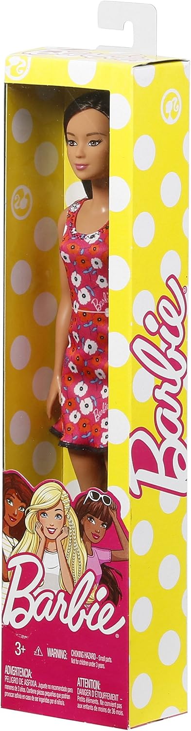 DVX90 Barbie Brand Entry Doll (Brunette Red Background Dress) - Image 4