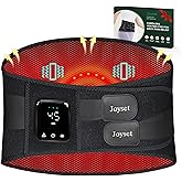 Joyset Cordless Heating Pad for Back Pain Relief,47-60" Lower Back Massager with 5 Heat 5 Vibration,Portable Wearable Heating Pad for Cramps,Birthday Gifts for Women Men Mom Dad(Black)