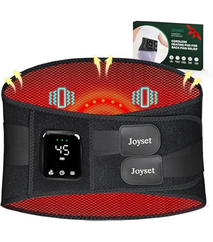 Amazon.com: TRAKK Heating Pad Wraps with Vibration Massage for Back and  Stomach - Belt Massager with Heat : Health & Household