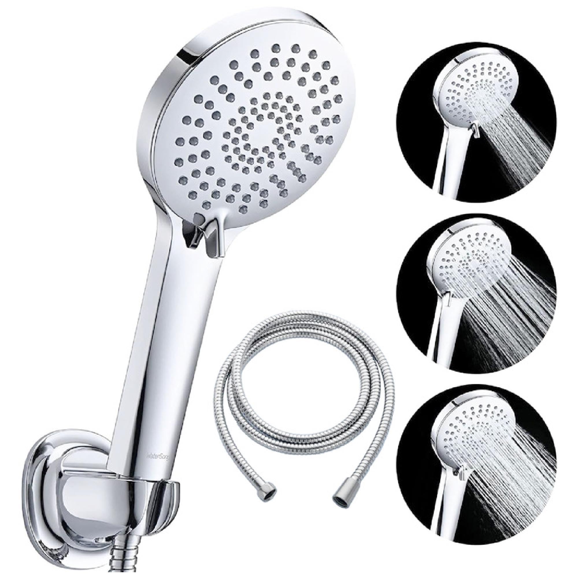 Photo 1 of WaterSong Shower Head with Handheld, 3 Spray Mode High Pressure Handheld Shower Head with 79" Extra Long Stainless Steel Hose & Adjustable Bracket, Brushed Nickel