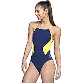 Speedo Womens Swimsuit One Piece Endurance+ Cross Back Solid Adult Team Colors