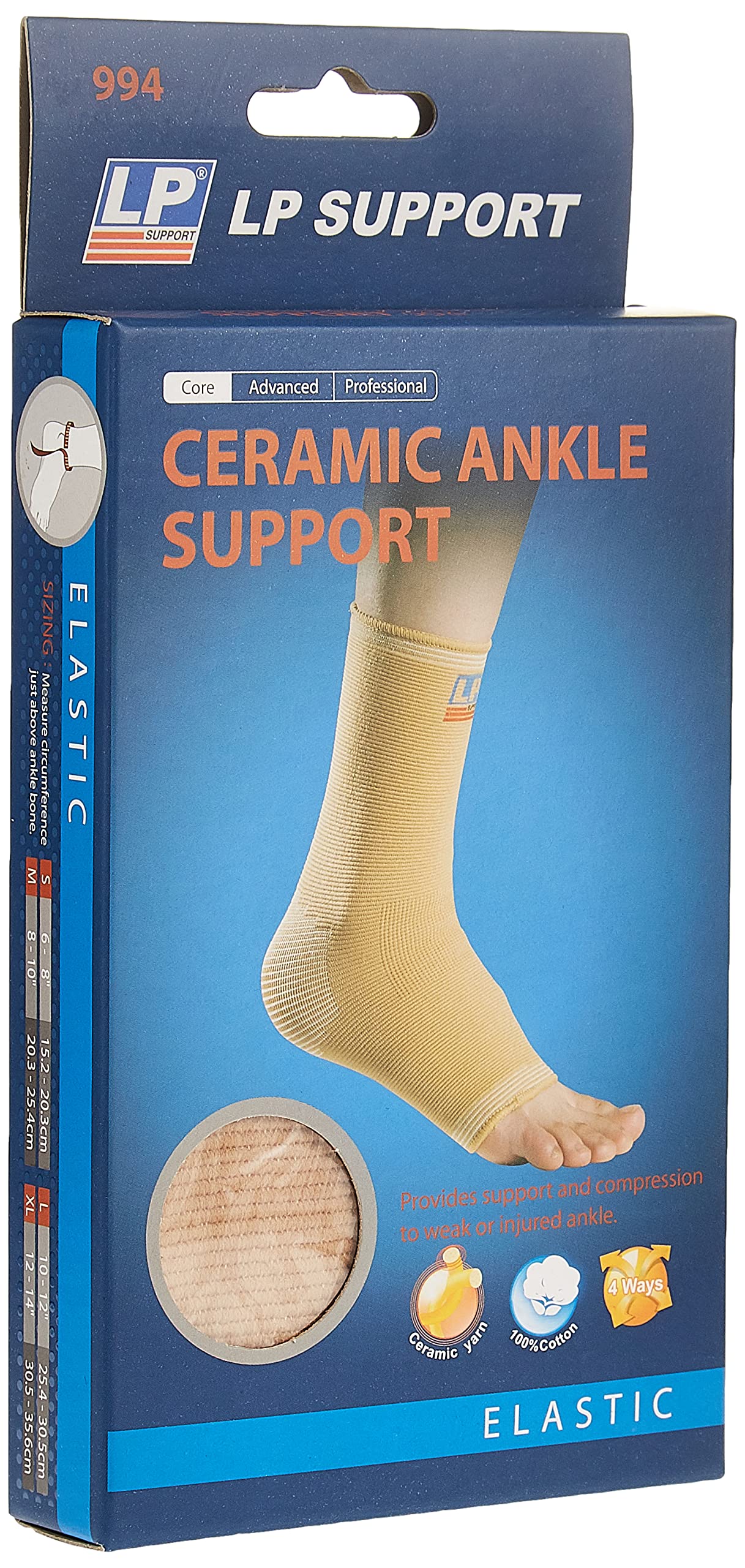 LP SUPPORT Large Ceramic Ankle Support