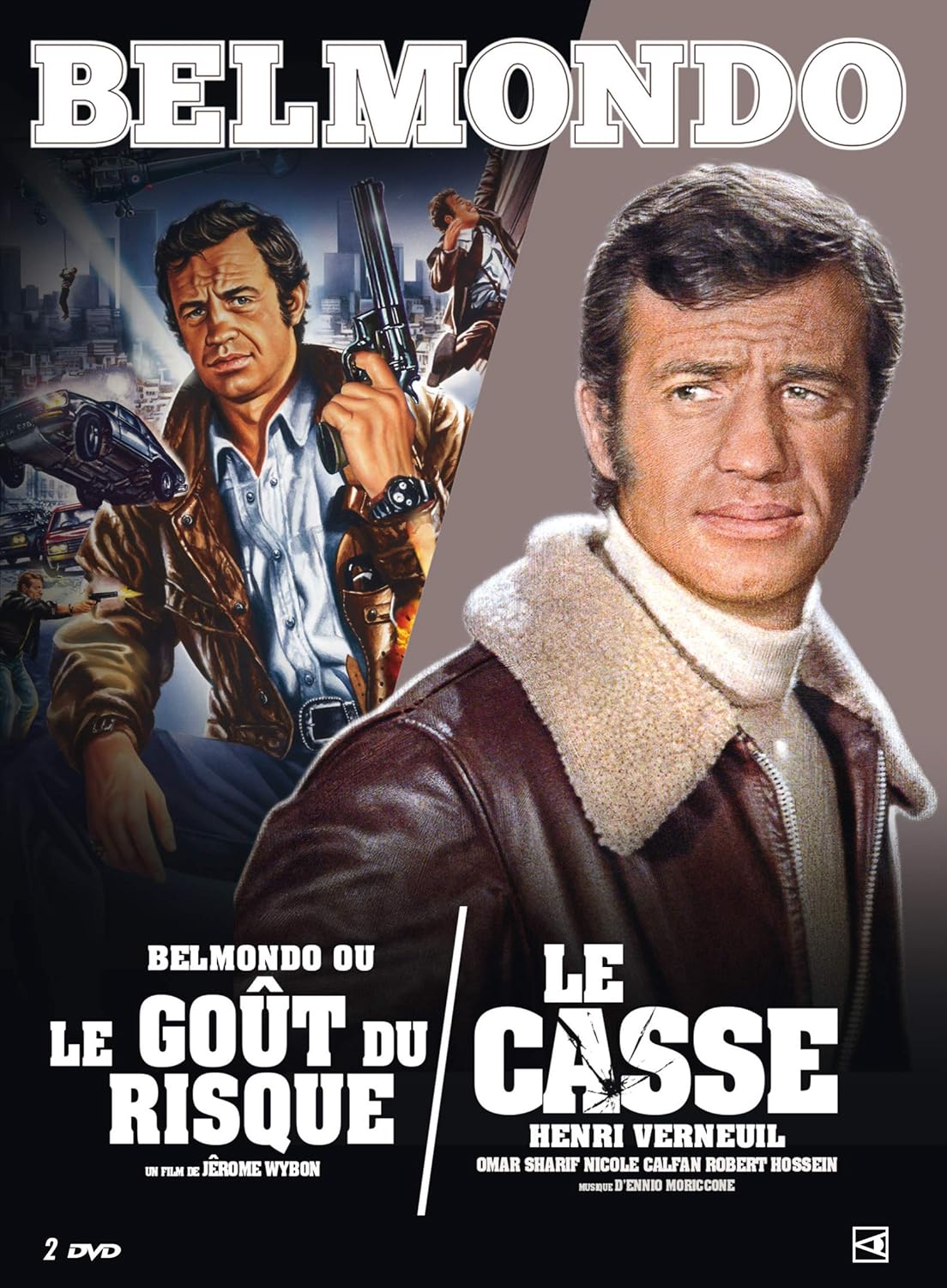 Film Avec Jean Paul Belmondo Et Omar Sharif Coffret belmondo : le casse ; belmondo ou le goût du risque FR Import