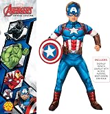 Rubies Captain America Deluxe Kids Fancy Dress 9-10 Years Multicolour view 2