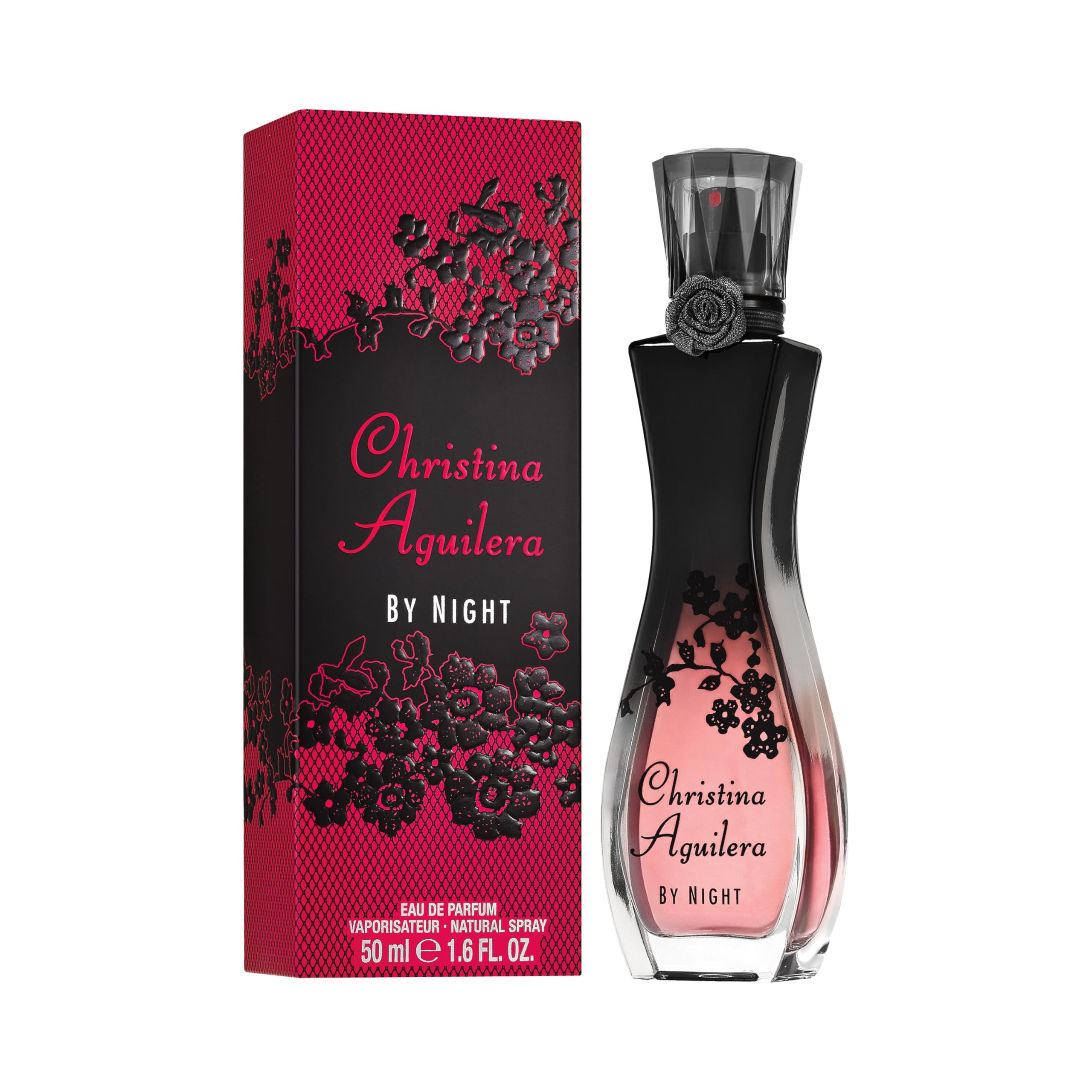 Christina Aguilera - By Night Parfüm, femininer, verführerischer und sinnlicher Duft, mit Pfirsichblüte, blumige, orientalische und fruchtige Noten, ideal für den Sommer, Parfüm für Damen - 50 ml 2