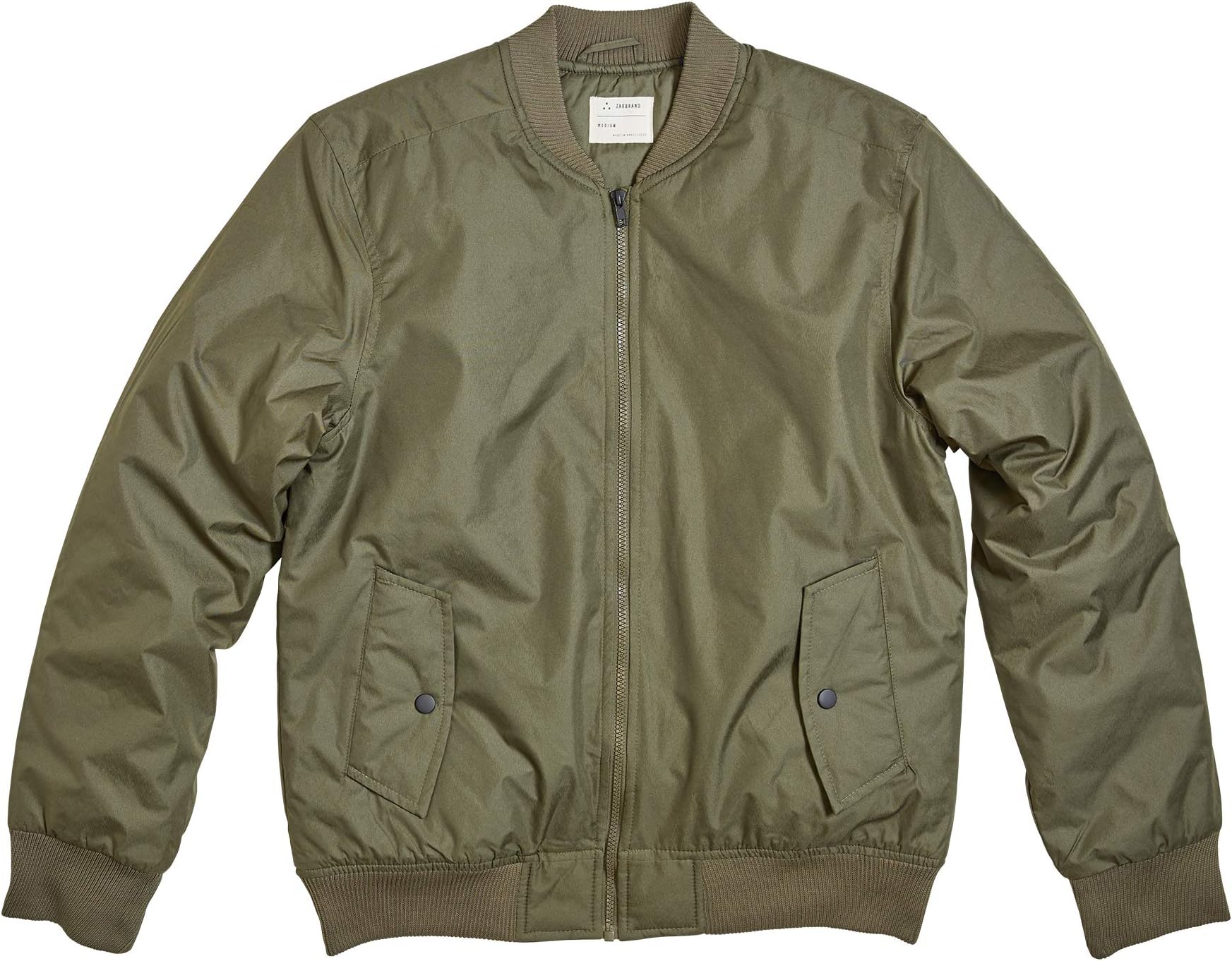 Zak Brand Bomber Jacket Men Military & Flight Style Casual Lightweight Softshell