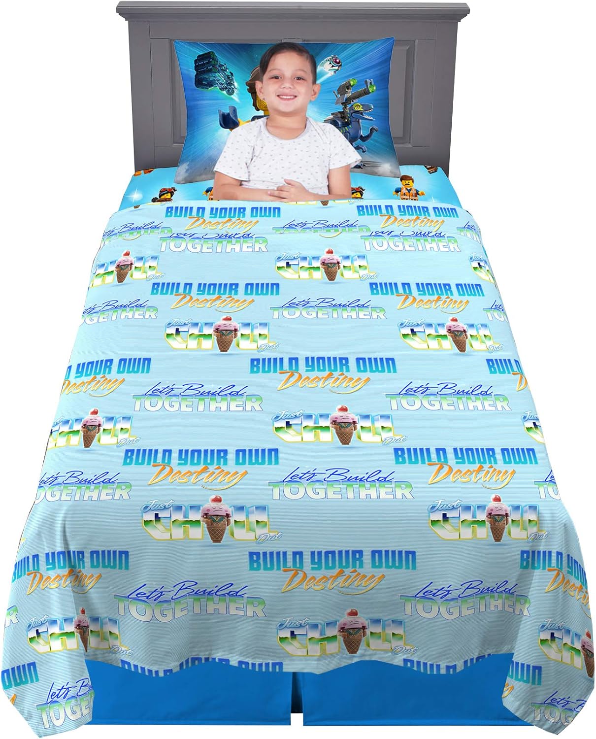 New Lego Movie 2 Kids Bedding Super Soft Sheet Set 3 Piece Twin Size Ebay
