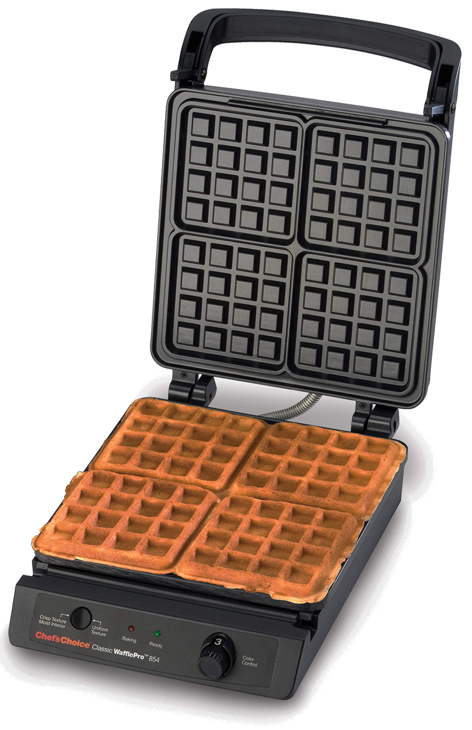 Chef'sChoice 854 Classic WafflePro Nonstick Waffle Maker Features Taste