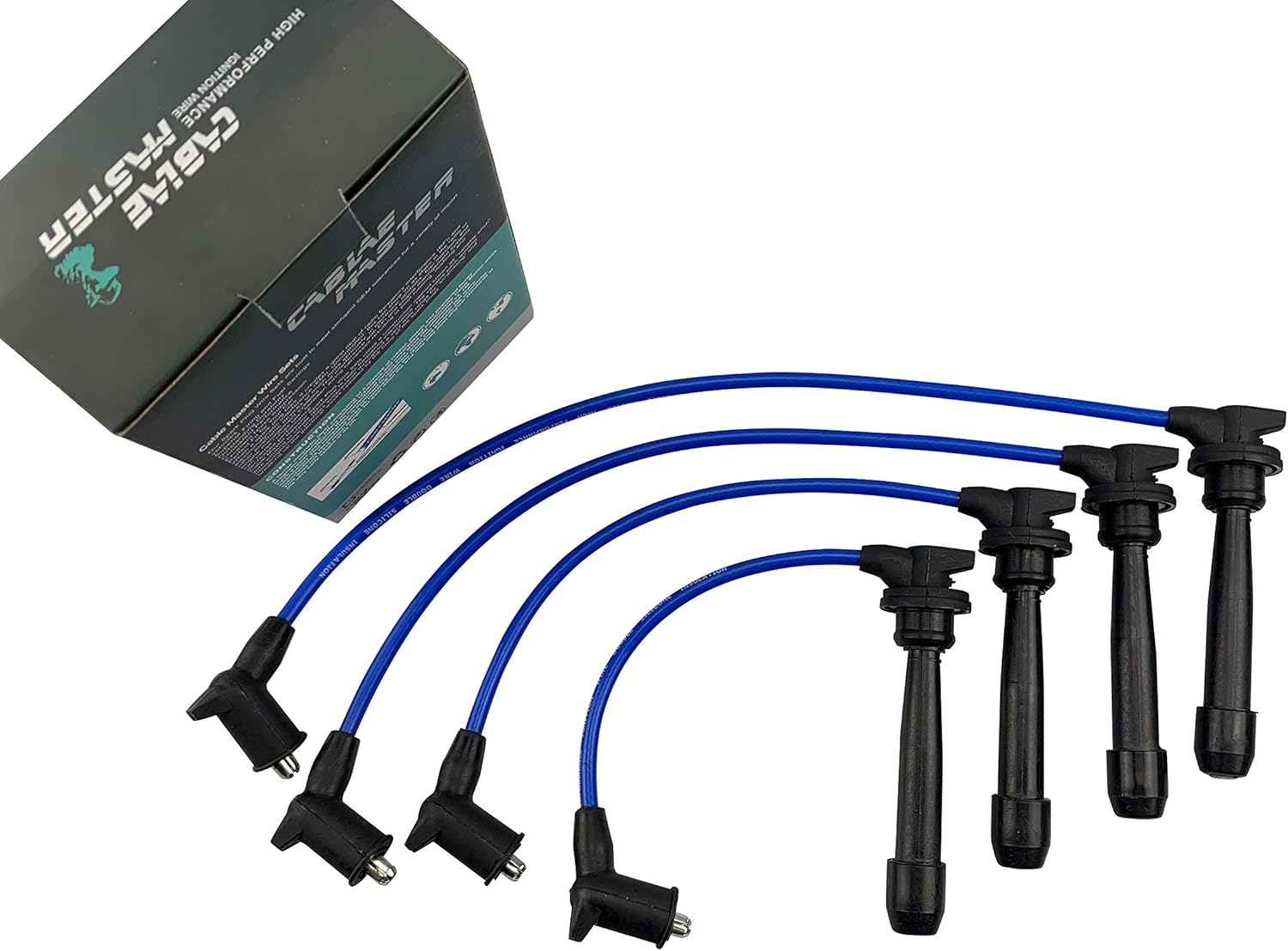 Cable Master Spark Plug Wires Compatible with Hyundai Accent 19972005 DOHC 1.6L