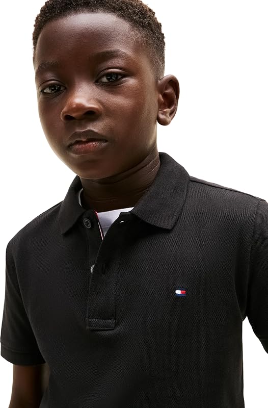 Flag Polo SS Kb0kb09103 S/S, Noir (Noir), 6 Ans pour Enfants, Noir (Noir), 6 Ans — photo 4 sur 6