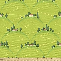 Ambesonne Rural Fabric by The Yard, Italian Country