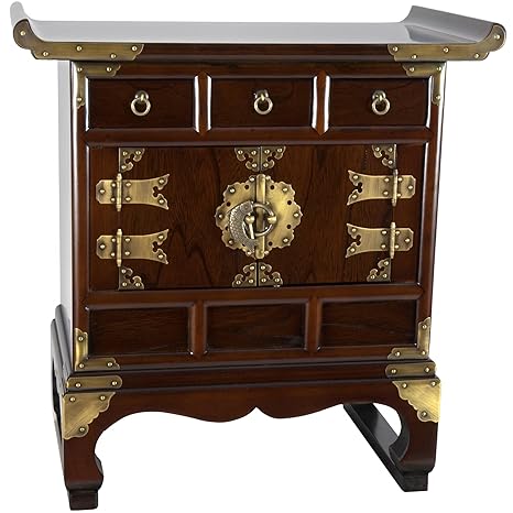 Oriental Möbel Schrank Korean Antik Style 3 Schublade Ende Tisch