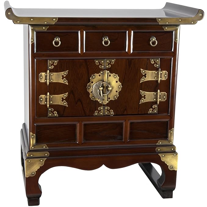 Oriental Möbel Schrank Korean Antik Style 3 Schublade Ende Tisch