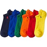 POLO RALPH LAUREN Men's Athletic Performance Low Cut Cotton Socks (6-Pair)