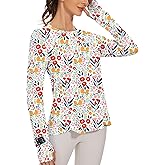Blingfit Women's Workout Tops Long Sleeve Running Hiking Athletic Gym Shirts Lightweight UPF50+ UV Rash Guard Sun Protection