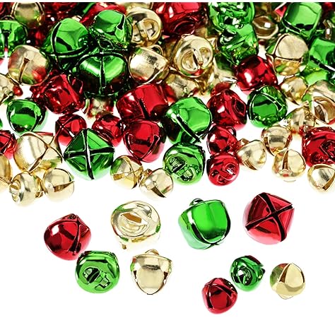 Download Amazon Com Pangda 288 Pieces Christmas Jingle Bells Colored Small Craft Bells Bulk Loose Beads For Craft Kits And Christmas Supplies 3 Sizes And Colors Arts Crafts Sewing PSD Mockup Templates