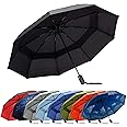 RainPlus Windproof Travel Umbrella - Compact, Automatic, Folding, Small and Portable - Umbrellas For Rain - Car, Backpack, Purse - Waterproof & Wind Resistant - Men and Women