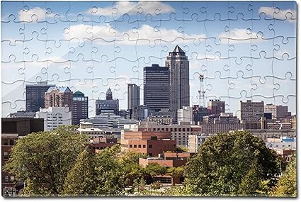 Amazon Com Des Moines Iowa Skyline Photograph A 93485 12x18
