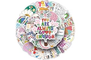 MAIOUSU STORE 100PCS Mental Health Stickers,Mental Health Awareness Decals Vinyl Waterproof Stickers for Water Bottle Laptop Luggage Helmet Skateboard Guitar Scrapbook Phone Gifts