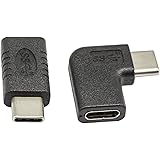 RECHTS & LINKS gewinkelt 90 Grad usb-c USB 3.1 der U89 Stecker auf Buchse Verlängerung Adapter für Laptop & Tablet & Handy, qicheng & Start
