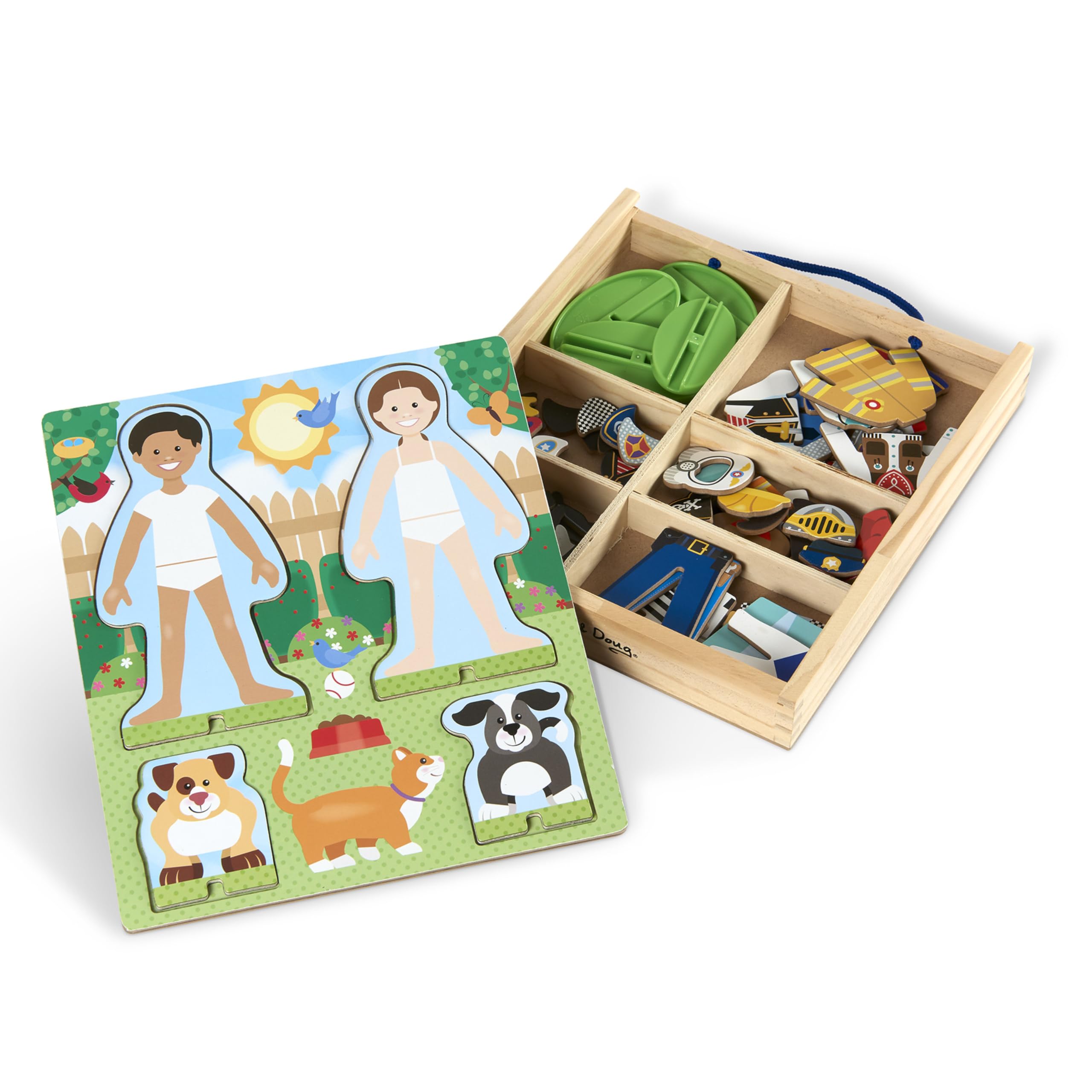 Melissa & Doug Occupations DressUp Wooden Pretend Play Set