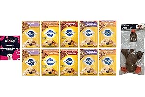 ILC Buy Pedigree Dog Food Wet Bundle, Choice cuts in Gravy. Variety Pack Includes 10 Pouches in Total, (02 Each Flavor) and a Goose Dog Toy and a Booklet.